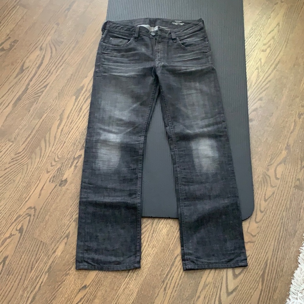 Buffalo Driven Straight Faded Black Jeans 30x30